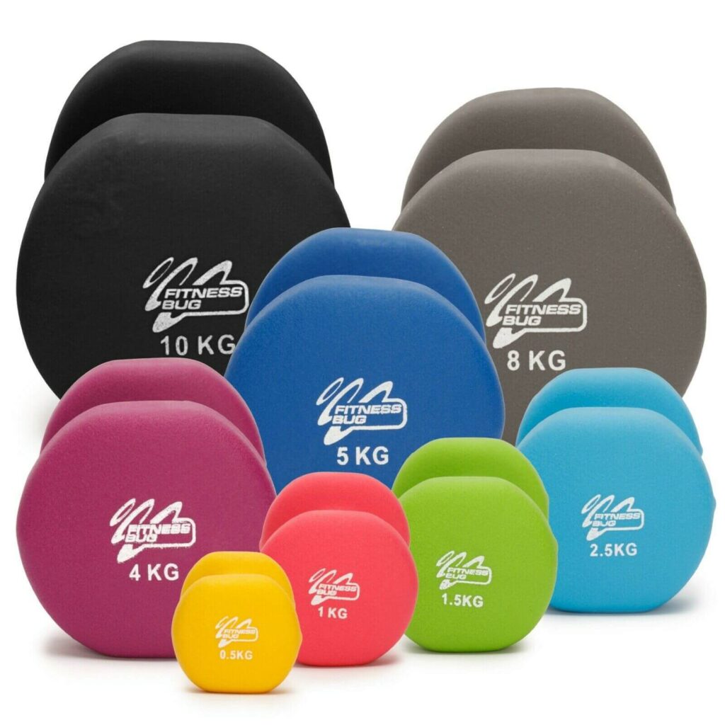Neoprene Dumbbells 0.5 to 10 kg