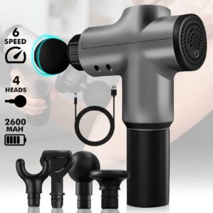 Massage Gun 6 speeds 4 heads