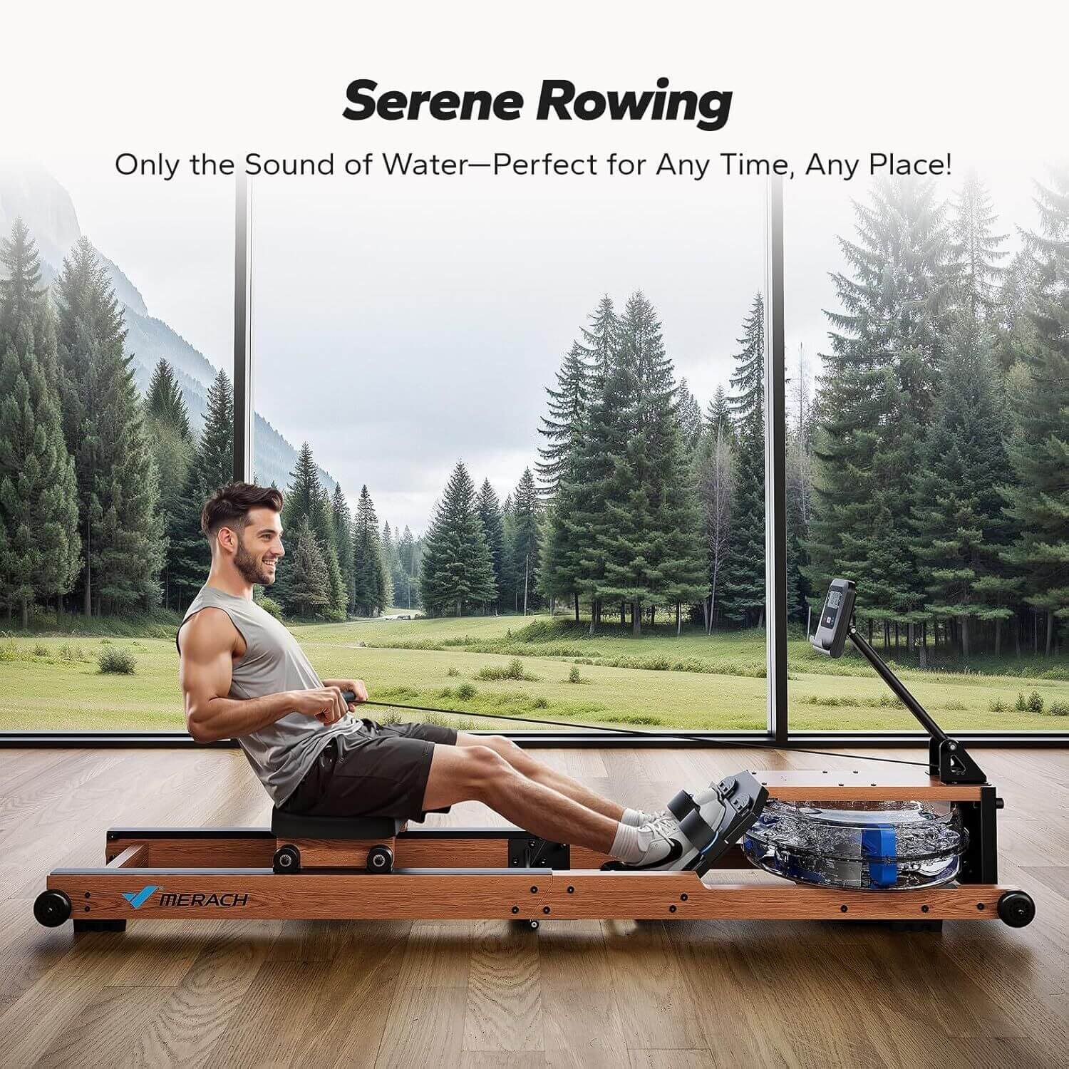 Water resistance rowing machine