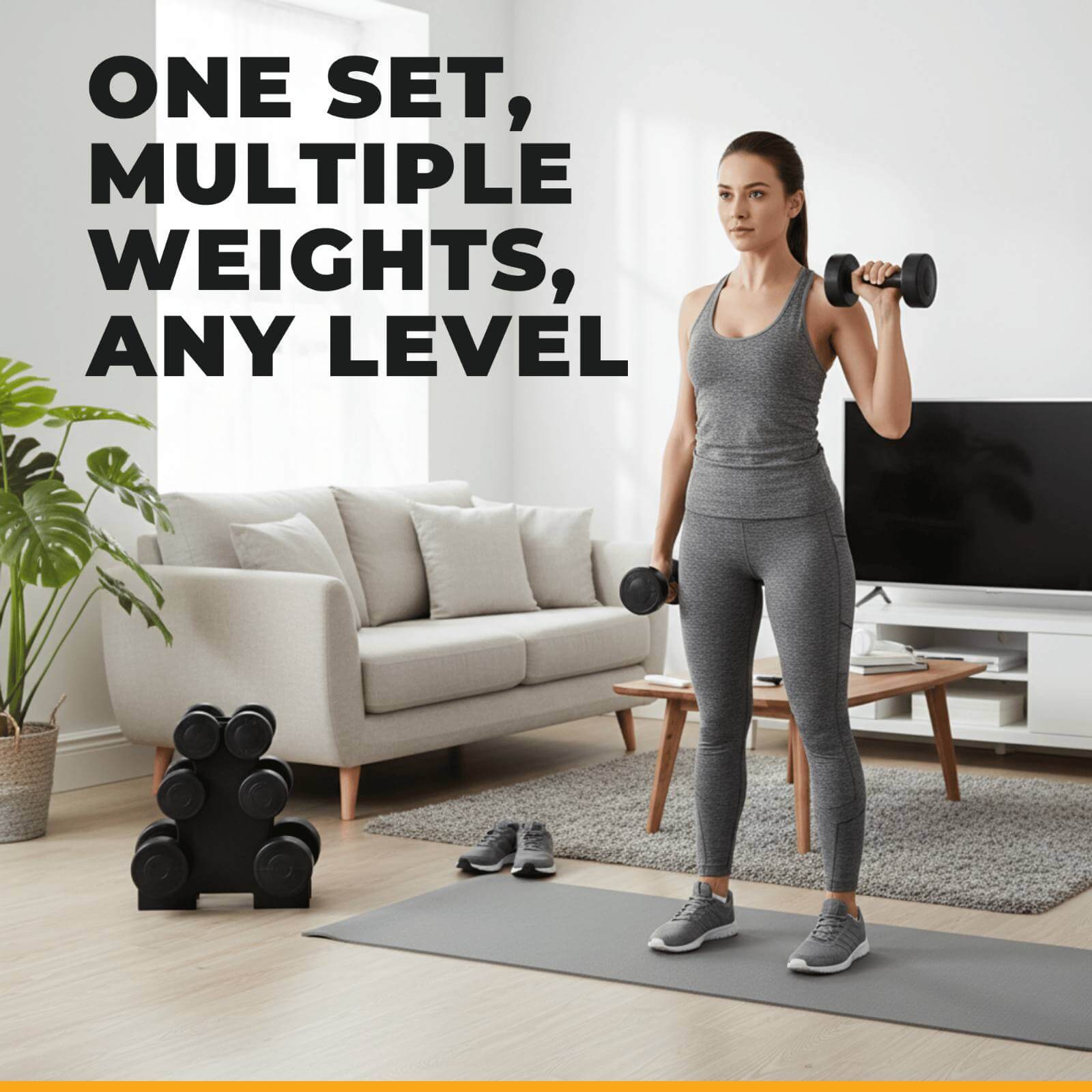 I’m a personal trainer and this compact dumbbell set is the best addition to my home gym