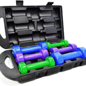 Vinyl Coated 10 kg Dumbbell Set